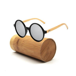 LongKeeper New fashion Products Men Women Glass Bamboo Sunglasses au Retro Vintage Wood Lens Wooden Frame Handmade 1527