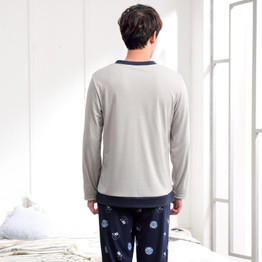 Casual 100% Cotton Pajama Sets For Men New Autumn Winter Long Sleeve Sleepwear Lounge Wear Pyjama Pajamas Nightwear Home Clothes