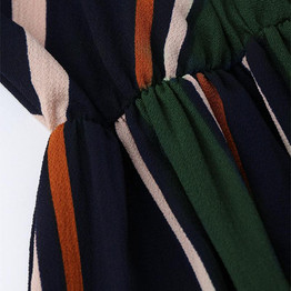 AZULINA Casual Striped Beach Dress Women Sexy Sleeveless Spaghetti Strap Midi A Line Summer Party Dress 2017 Sundress vestidos