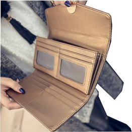 2016 High Quality Women Wallets Leather Long Ladies Luxury Purse Women's Designer Wallet Famous Brand Hasp Female Clutch