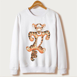 Mouse Print 2017 Harajuku Kawaii Clothes Hoodies Women Sweatshirt Tracksuit Cartoon Print Long Sleeve O-Neck White Chandal Mujer