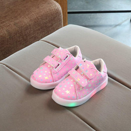 2017 New Autumn Fashion Children Shoes With Light Led Kids Shoes Luminous Glowing Sneakers Baby Toddler Boys Girls Shoes 21-30