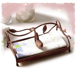 Metal Tissue Box Napkin Holder Home Decor Vintage Tissue Box