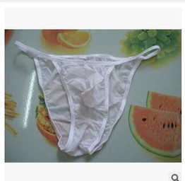 Free shipping men's brief Low-waist male panties viscose fork bags translucent panties briefs for men gay underwear