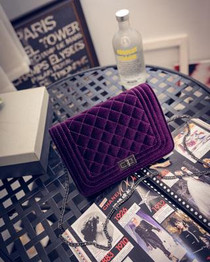 Brand Fashion Woman Bag Promotional Ladies luxury Velour Handbag Chain Messenger Shoulder Bag Ladies Plaid Women Crossbody Bag
