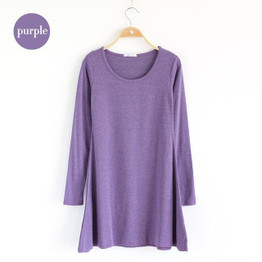 2017 New Fashion Clothes Spring Women Dress 100% Cotton  Autumn Winter Dress Female Long Sleeve Dress O-Neck Woolen Dresses A006