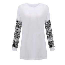 Fashion Autumn Winter Women Shirt O Neck Printed Long Sleeve Lady Pullover Girl Hoodies Loose Casual Tops Plus Size S-3XL FS99