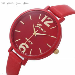 2017 Relogio Feminino Reloj Mujer Women watches clock gift Fashion Ladies Geneva Faux Leather Analog Quartz WristWatch 20d00
