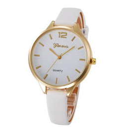 2017 New Arrival watch women Faux lady dress watch, women's Casual Leather quartz-watch Analog women's gifts Relogio Feminino