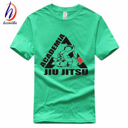 2017 Jiu Jitsu Cotton T shirt Men Summer Short Sleeve T-shirt O Neck  Cotton Tops Tee Fitness MMA Clothing,GT037