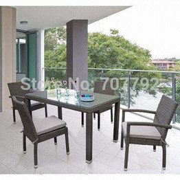 2017 New Product patio wicker garden furniture outdoor rattan furniture dining set