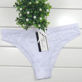 2016 Real Bow Solid Cotton women Underwear bragas thong Briefs ladies Panties Underwear women