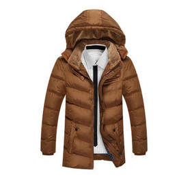 2017 Winter Men's Hooded down jacket White Duck Down Jacket Men's Thick Coats Coats men's Parkas warm down jackets