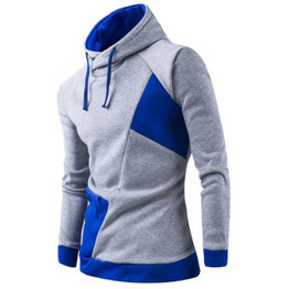 2017 Hoodies Men Sudaderas Hombre Hip Hop Mens Brand Patchwork Zipper Hoodie Sweatshirt Tracksuit Slim Fit Men Hoody