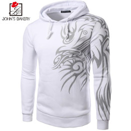 2017 Hoodies Men Sudaderas Hombre Hip Hop Mens Brand Dragon prints Hooded Zipper Hoodie Sweatshirt Slim Fit Men Hoody XXXL