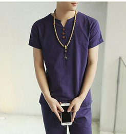 2017 New Summer Style Mens Short Sleeve Linen T shirt  Tee Shirts short sleeve T-shirt men fashion t shirt wholesale