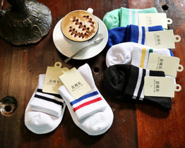 2016 New Summer Cotton Meias Calcetines Women Socks Stripe Korean Socks Bamboo Socks Women Chaussette Femme 1WZ011