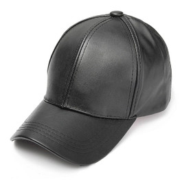 Vegan Leather Snapback Baseball Cap Snapback