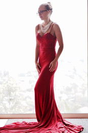 Real photo Mermaid Prom Dresses 2017 Sexy Burgundy Evening Gowns Dress traje de gala vestido longo moroccan kaftan party gowns