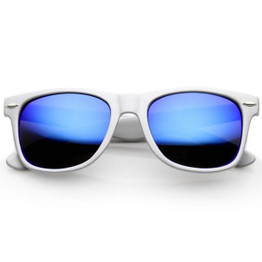 Retro Trendy Colorful Horned Rim Flash Mirror Lens Sunglasses 9632