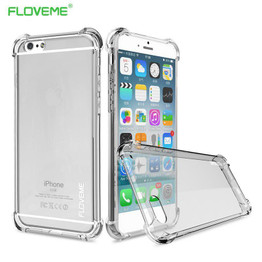 FLOVEME Shockproof Case For iPhone 8 Plus 6 6S Transparent Anti-knock Cover For iPhone X Case For iPhone 6 6S Plus 7 Plus 8 Plus