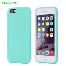 FLOVEME 360 Full Protective Soft Silicone Case For Iphone 6 6S Waterproof Case Smart touch Luxury Phone Cases For Iphone 6S Capa