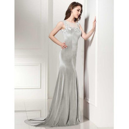 Evening Dress 2017 SoDigne Vintage Burgundy Velour Sheer Neck Slim Mermaid Prom Dress Appliques Party Gown Vestidos De Gala