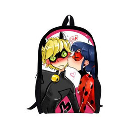 FORUDESIGNS Cartoon School Bags Backpack Miraculous_Ladybug Children Schoolbags Teenagers Boys&amp;Girls School Bag Mochila Escolar