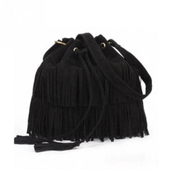 2016 Retro Faux Suede Fringe Women Bag Messenger Bags New Handbag Tassel Shoulder Handbags Crossbody Bag bolsa feminina
