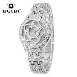 2016 Brand watch Quartz Watch Rhinestone Wristwatches Waterproof women's Watch Women luxury watches Relogios feminine For Belbi
