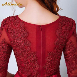 Elegant Evening Dress Long 2017 Appliques Banquet Party Dress Stunning Satin Prom Dresses Robe De Soiree vestido de festa