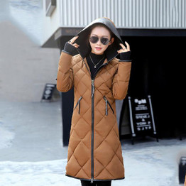2016 Women Winter Thicking Down Parkas Slim Long Hooded Coats Winter Women Jackets Warm Parka Mujer Manteau Femme Hiver