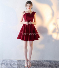 CEEWHY A-Line Short Prom Dress Formal Gowns Cocktail Dress 2017 Evening Party Dress Wedding Party Homecoming Dresses Plus Size