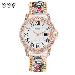 CCQ Luxury Brand Fashion Women Wristwatch Watch Casual Leather Bracelet Quartz Watches Relogio Feminino Gift C13