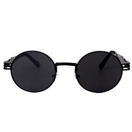 Luxury Metal Sun Glasses For Men Women 2017 Brand Designer Sunglass Steampunk Mirror Glasses Vintage Retro Round Sunglasses