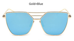 Luxury Cat Eye Sunglasses Women Brand Designer Vintage Aviator Sun Glasses Women Lady Female Sunglass Mirror Lunettes de soleil
