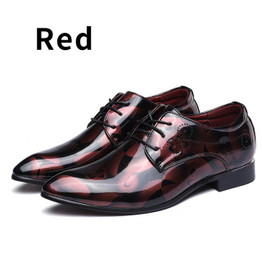 Luxury Brand Mens Pointed Toe Dress Shoes Shadow Patent Leather Shoes Fashion Groom Wedding Shoes Oxford Shoes 38-49