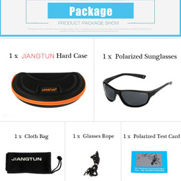 JIANGTUN Special Offer Water Polarized Sunglasses Floatable Oculos Hd Sunglass Black Glasses Men Vintage Lunette De Soleil