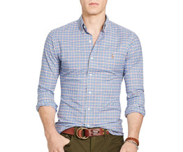 Polo Ralph Lauren Men's Long-Sleeve Slim-Fit Stretch-Oxford Shirt
