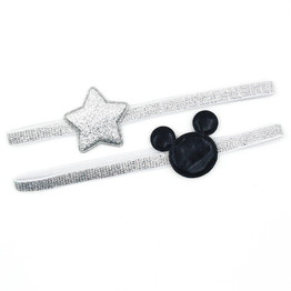 2 PCS Newly Design Mickey Children's Elastic Hair Band Girls Hair Accessories Baby Star Shining Headbands Kids Headwear