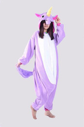 Unisex Adult Winter Pajamas 2017 Unicorn Animal Pajama Sets Sexy Hooded Homewear Flannel Sleepwear Female Cute Cartoon Pyjama