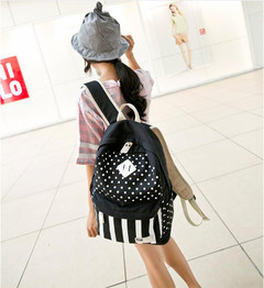 School Bags for Teenagers Girls Women dot printing Backpack Ladies Canvas shoulder bag Female Back Pack laptop schoolbag mochila