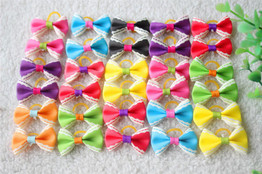80pcs Pet Dog Hair Accessories Rubber Bands Pet Cat Hair Bows Pet Dot Grooming Products Pet shop Dog Accessories  30 styles