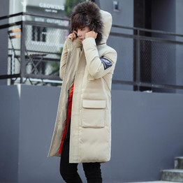 New Down Jacket Men Warm 90% White Duck Winter Outwear Coat Fur Collar Hooded Down Parka Fashion Thicken Coats Jackets Masculino