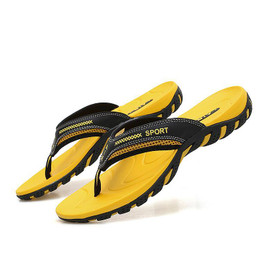 DJSUNNYMIX Brand 2017 Casual Men's Summer Slippers Shoes Lesiure Rubber Beach Flip Flops For Men