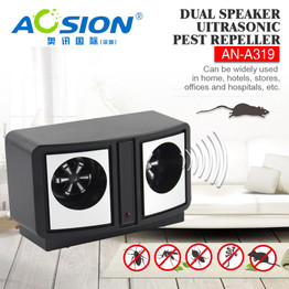Aosion Dual speaker ultrasonic pest reject rat mice mouse repeller repellent