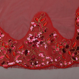 Red Flower Girl Dresses For Weddings Gorgeous Pageant Prom Kids Petal Hem Graduation Girls Princess Dress Evening Gowns Children