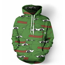 Raisevern Fashion Men/Women 3D Sweatshirts Print Sad Pepe Hooded Hoodies Thin Unisex Pullovers Tops Dropship