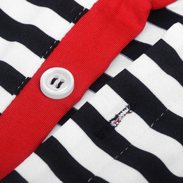 Striped Navy V neck Summer Dresses Casual Bodycon Knee-Length Summer Dress Women Clothes