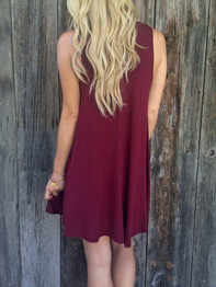 Chicnico Fashion Over Size Casual  Sleeveless Dress